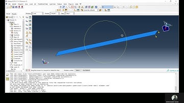 Cantilever Shell element in AbaQus #civilengineering #abaqustutorial #abaqus #cantileverbeam #viral