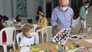 Taller de pintura para niños y niñas con la Escuela Guillo Pérez