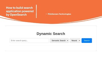 How to build search application powered by OpenSearch