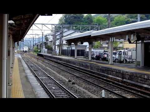 城崎温泉駅こうのとり入線