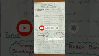 Types Of Bandages|Medical Surgical Nursing|Meditutor #nursingofficer #aiims #norcet #hospital #pgi Types Of Bandages|Medical Surgical Nursing|Meditutor #nursingofficer #aiims #norcet #hospital #pgi