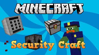 MINECRAFT | MOD SHOWCASE: SECURITY CRAFT - Keypads, Lasers, Locked Doors, Retinal Scanners and More! screenshot 4