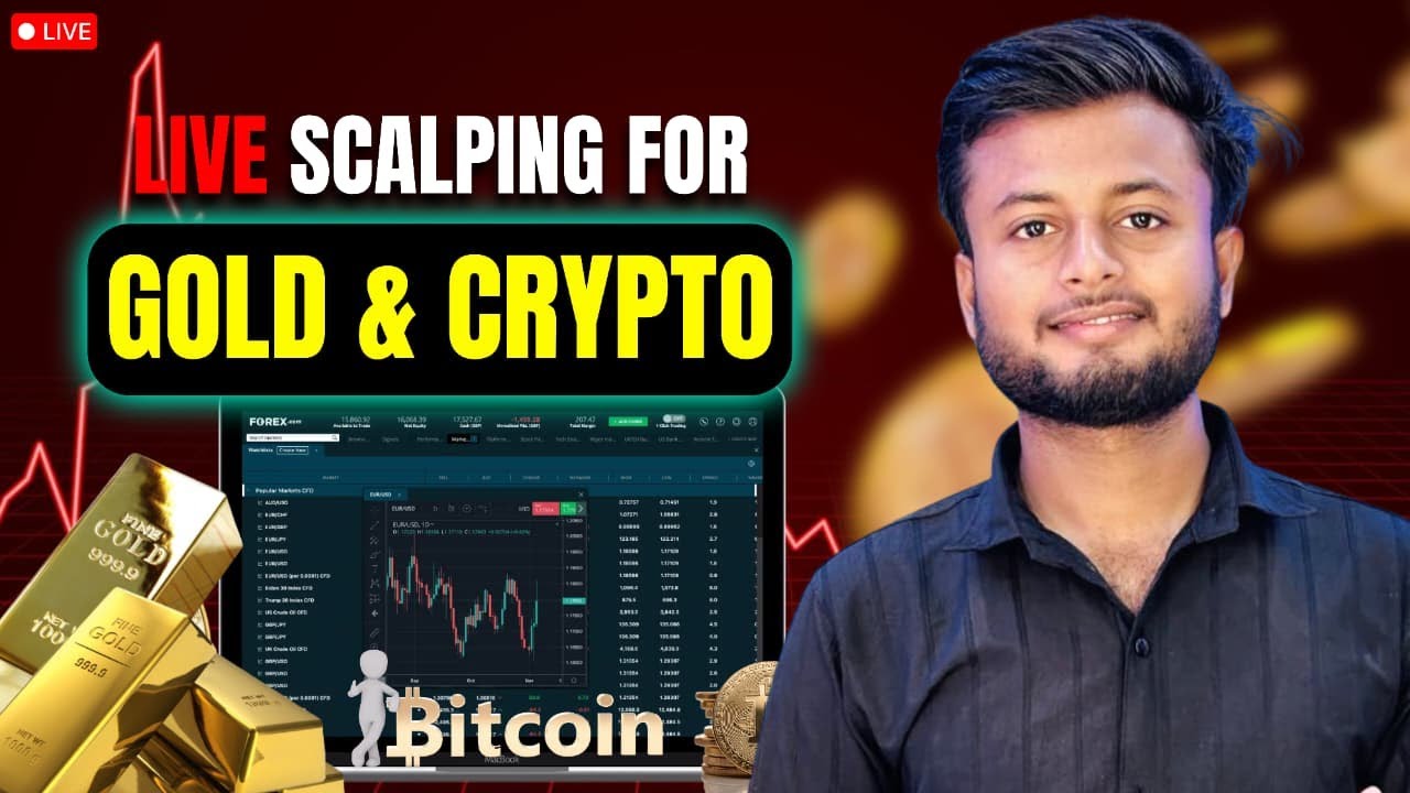 LIVE CRYPTO & GOLD TRADING & ANALYSIS || LIVE BITCOIN, XAUUSD  SCALPING||#crypto #bitcoin #btc #gold
