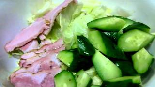 20101230早餐 生菜沙拉與蘋果派Full HD