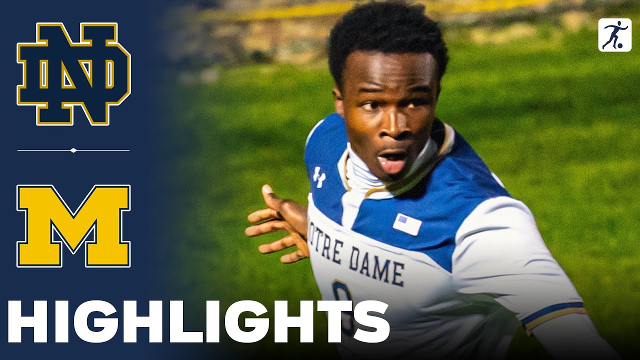Notre Dame vs Michigan | NCAA College Soccer | Highlights - October 17, 2023