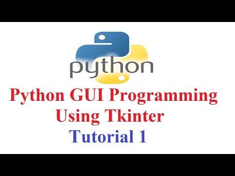 Python GUI Programming using Tkinter (Introduction and using Buttons)