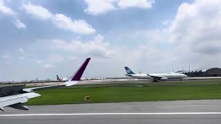 [4K] ??Bangkok Suvarnabhumi Int. Airport, Thailand from Fukuoka,Japan landing by Thai Vietjet Air