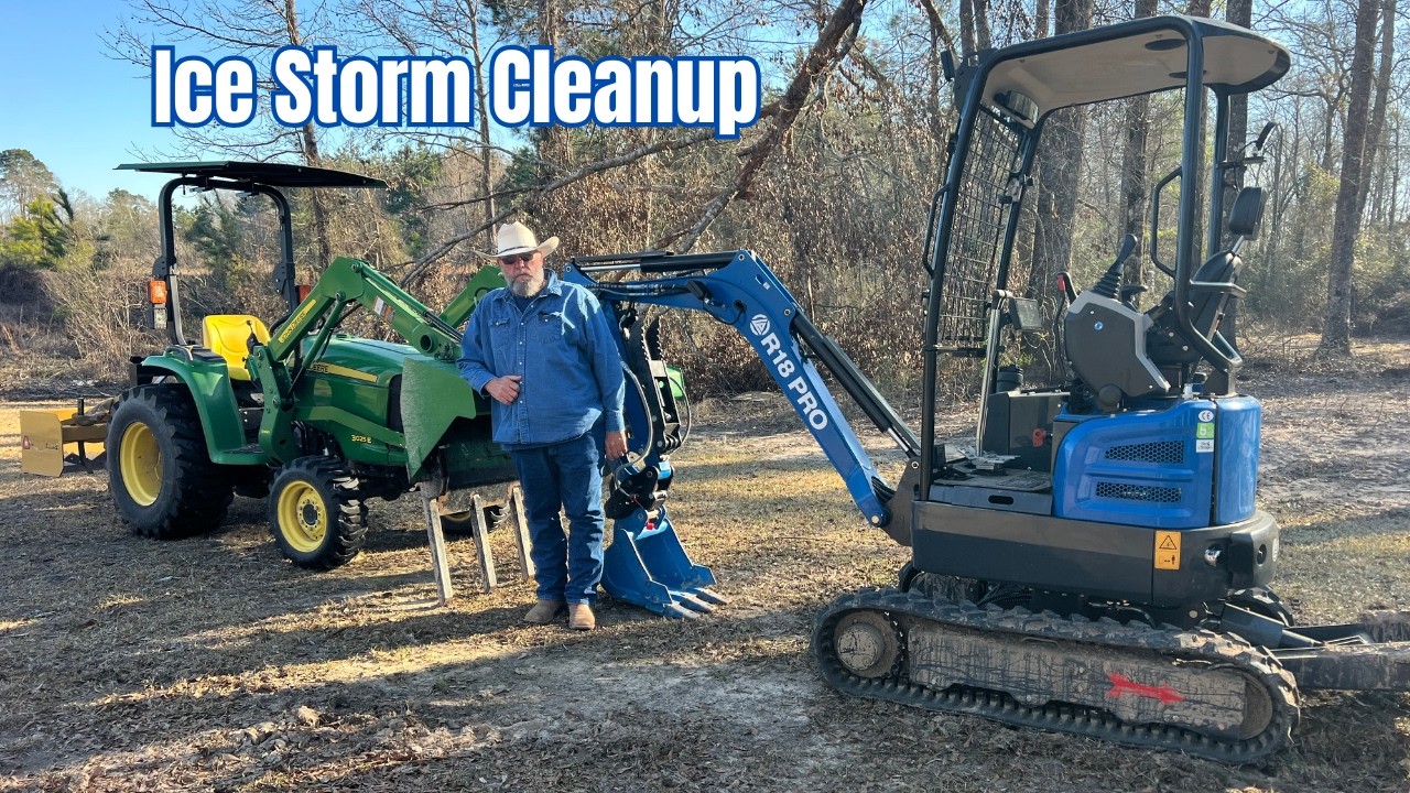 Can the Rippa R18 PRO Mini Excavator Handle Louisiana Ice Storm Cleanup?