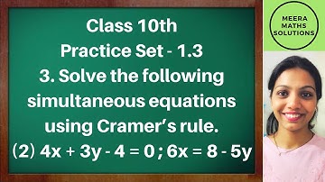 Linear equation in two variables class 10 th Chapter 1 exercise no 1.3 Q.3(2)