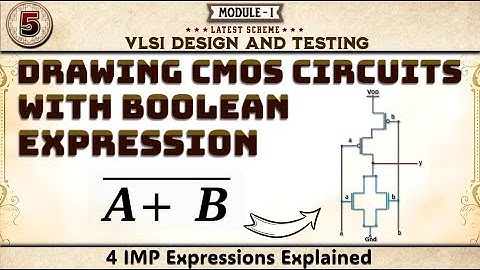 5 Implementation of Boolean Expression using CMOS 4 Problems Explained 1 6th Sem VLSI EC 22 Scheme