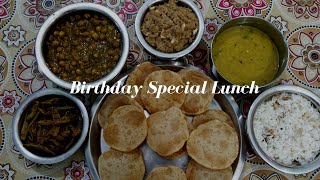 Birthday Special Lunch| Main dishes, Dessert and Cake without Oven| Quarantine Birthday