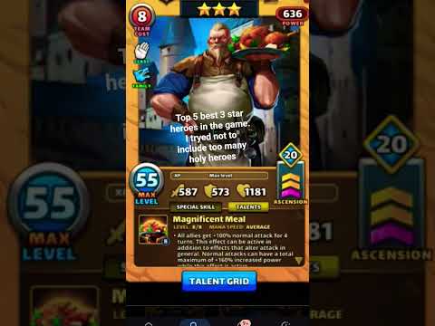Best 3-Star Heroes in Empires & Puzzles: Match-3 RPG