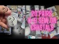 Beading Haul-20 pairs of K-9 sew on crystals