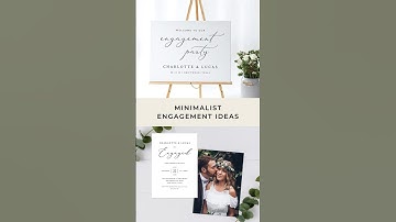 Minimalist Engagement Party ideas 💍 From Invitations to Welcome Signs #engagement #engagementparty
