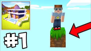 Craft World ONE BLOCK Full Gameplay Survival Walkthrough Part 1| Craft World Master Block 3D