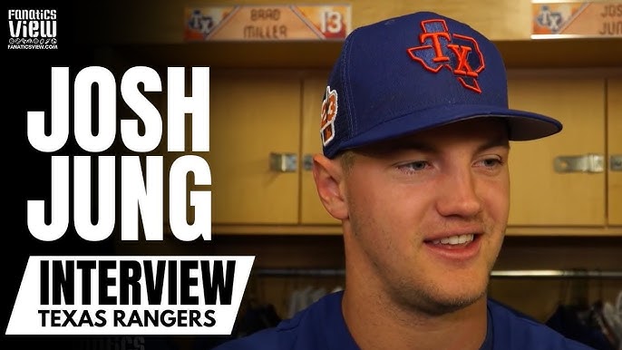Josh Jung Reacts to Hitting a Homer in First MLB At Bat & His First Game  With Texas Rangers 