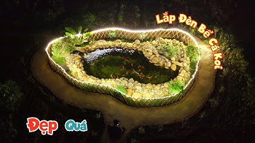 Gắn Thêm Đèn Led Cho Bể Cá Koi Và Làm Thịt Con Cá Trê Siêu To Khổng Lồ / Quế Nghịch