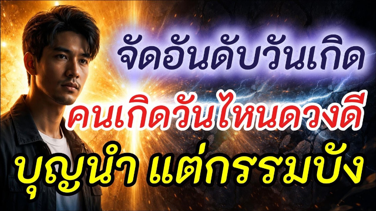 จัดอันดับวันเกิด คนเกิดวันไหนบุญนำแต่กรรมบัง l บุญหนุนแรง แต่ชีวิตยังมีเคราะห์ l จัดอันดับ