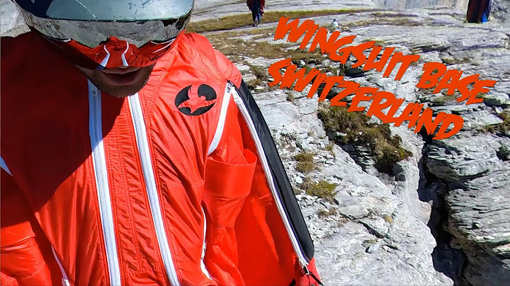 Wingsuit BASE - Melkstuhl Switzerland