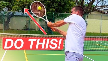 How to Hit a HIGH Two-Handed Backhand | Unlock 2 Power Sources!!