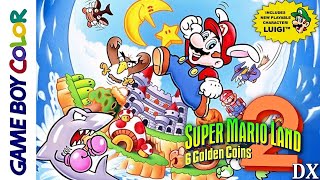 Super Mario Land 2 DX: 6 Golden Coins (Princess Daisy Plays Mods) Gameplay (#2) [Mario Land - GB]