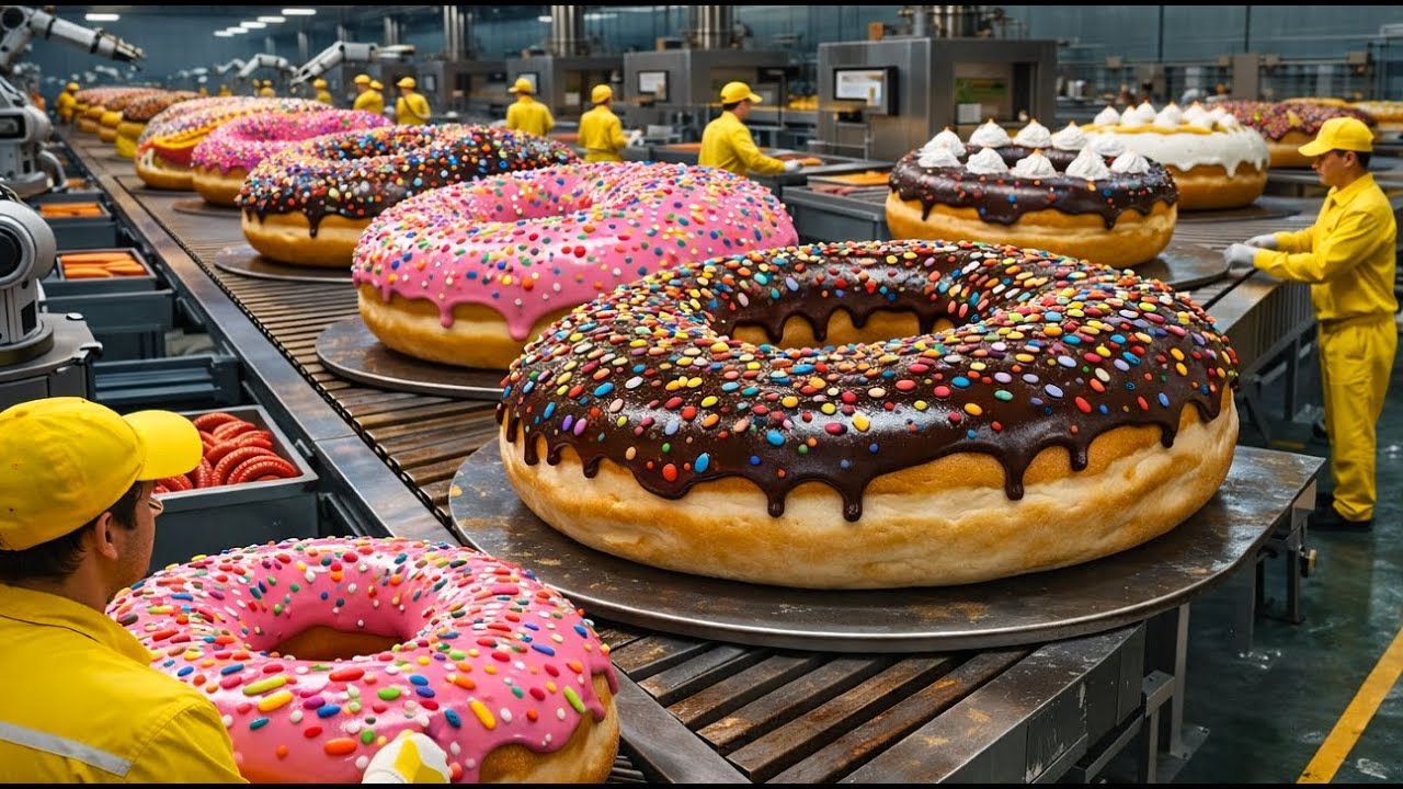 How Donuts Are Made in Factories | Mass Production Process