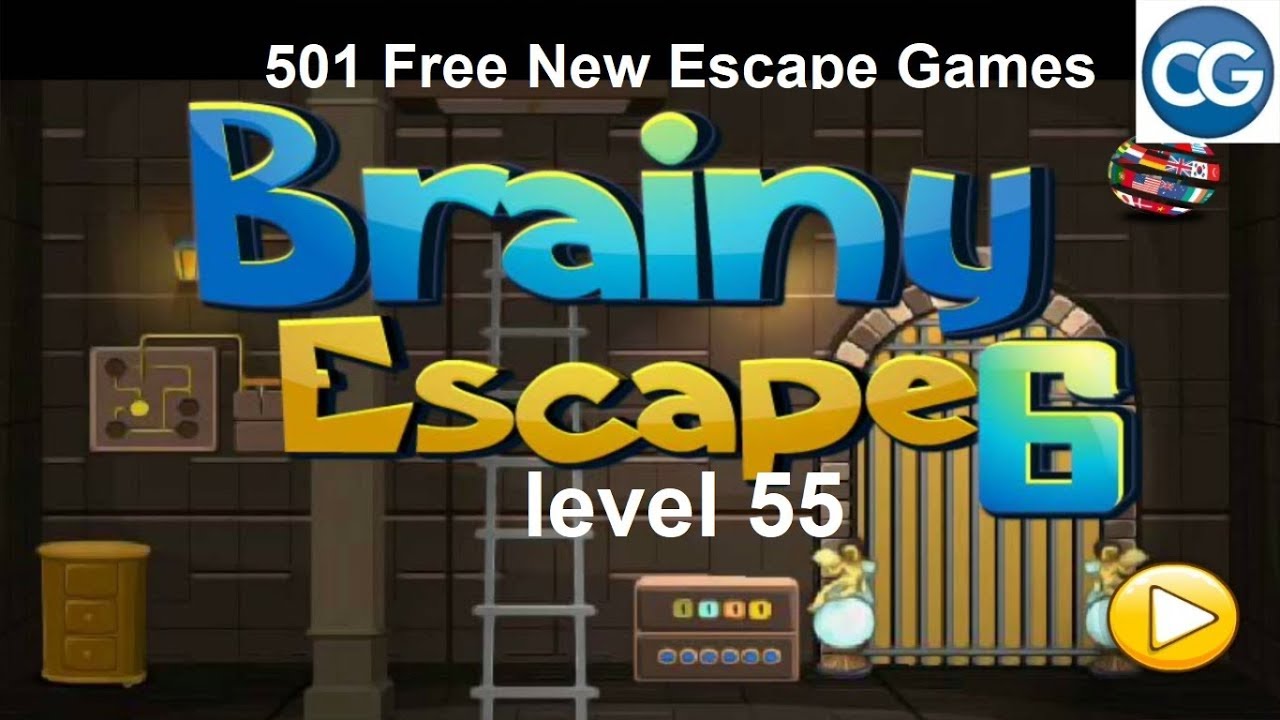 Walkthrough 501 Free New Escape Games Level 55 Brainy Escape 6 Complete Game Youtube