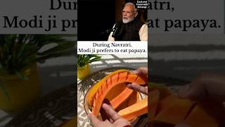 PM Modi’s Unique Navratri Fasting Routine: Eating Only One Fruit for 9 Days#foodshorts