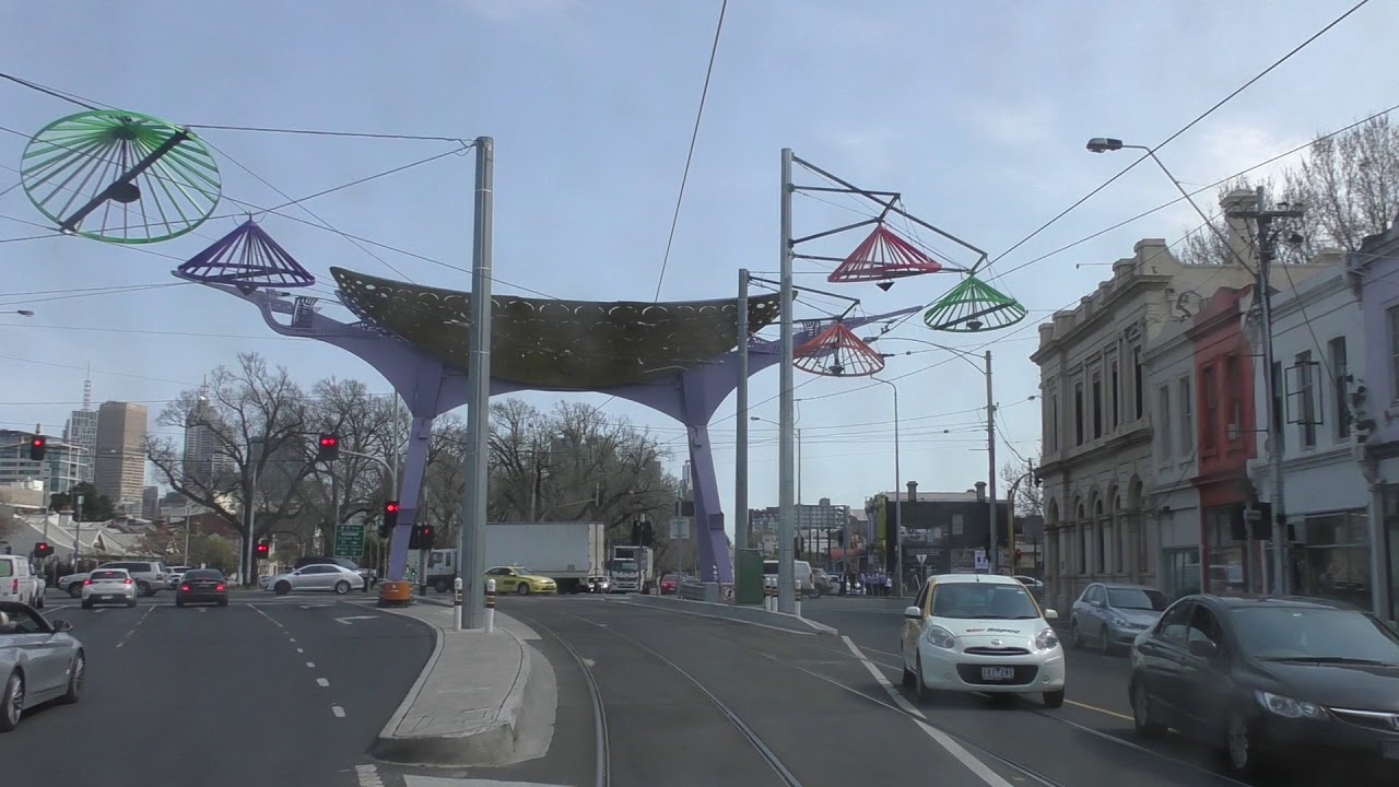Route 12 Melbourne Tram Drivers View  - 2017 Update Weekday Service