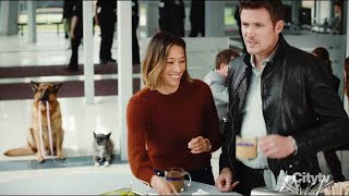 Charlie and Sarah grab a cup of coffee