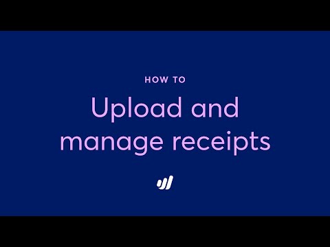Upload and manage receipts