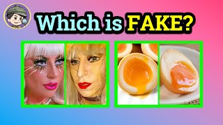 Which Is Fake? Real Or Fake Quiz Game Jean Wu Lady Gaga Maluma Food Models