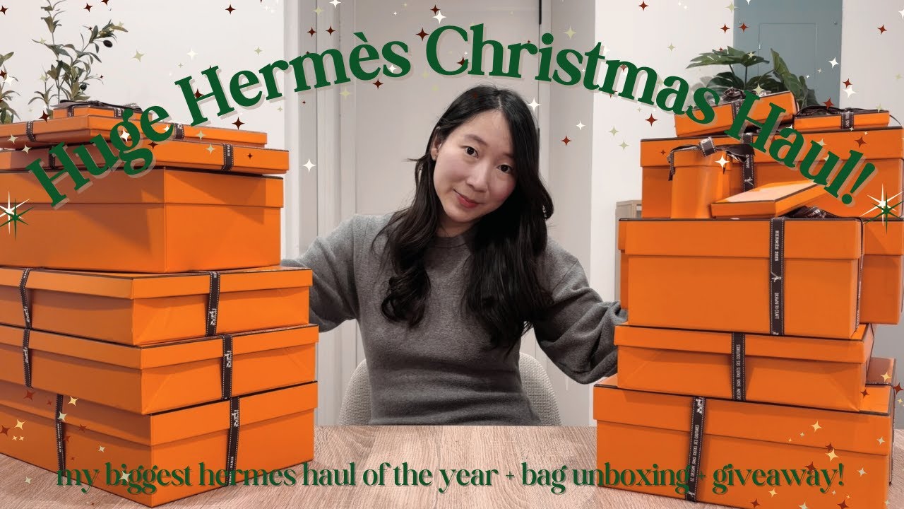 unboxing a huge hermes haul! (there's a bag and a giveaway!)