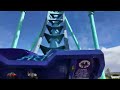 Electric eel coaster  pov and ultra slow motion  seaworld san diego