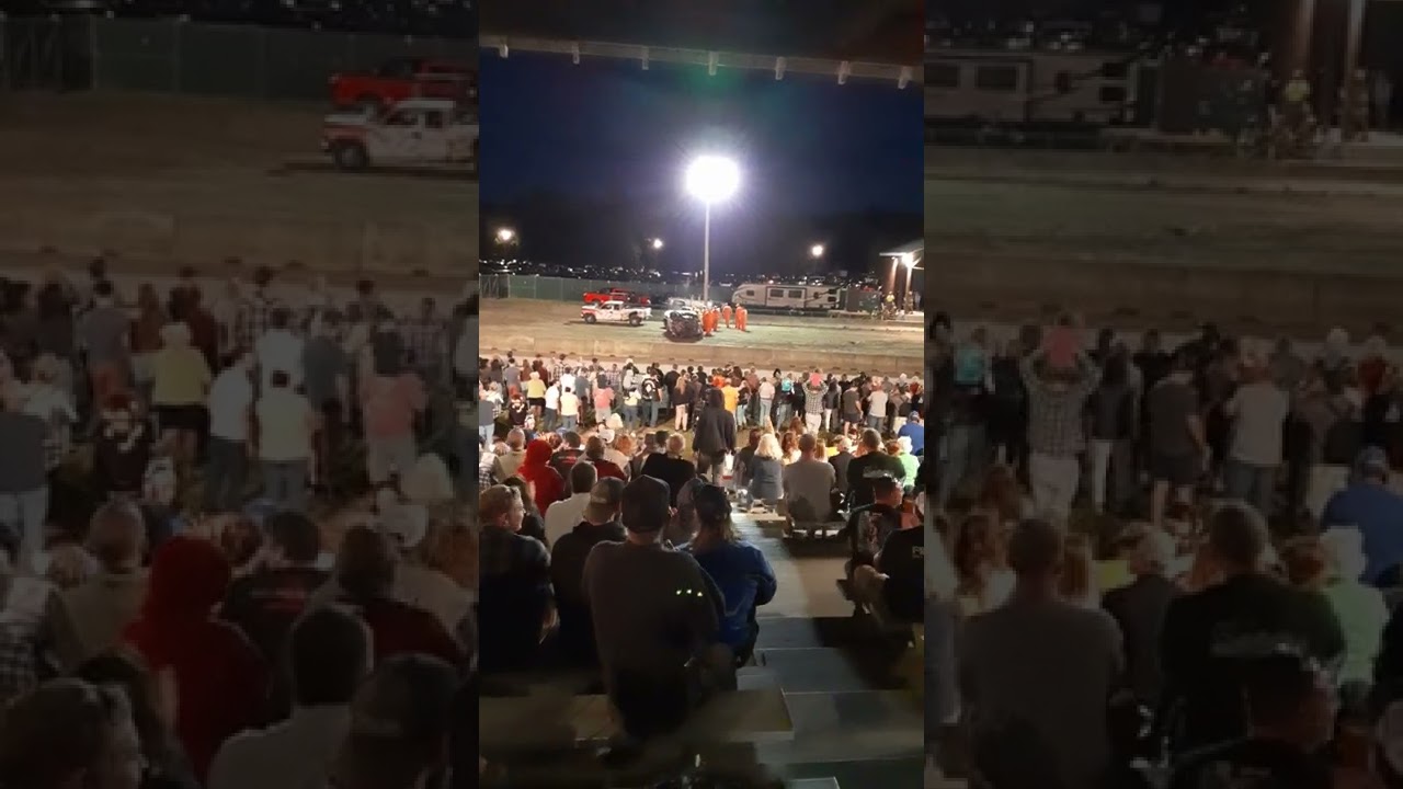 Columbia County Fair Demo Derby 2022 Roll Over(2)
