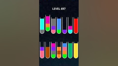 COLOR SORT PUZZLE LEVEL 697