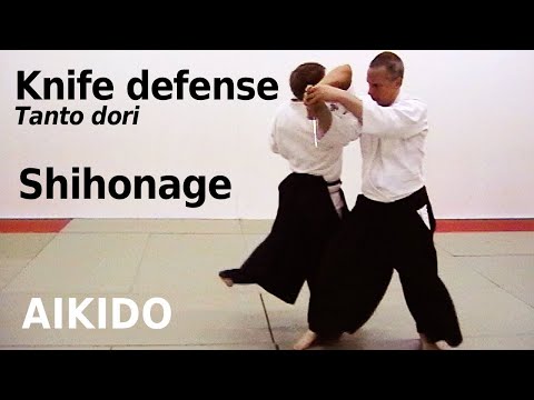 Aikido technique SHIHONAGE against knife attacks, TANTO DORI, by Stefan  Stenudd in 2007 