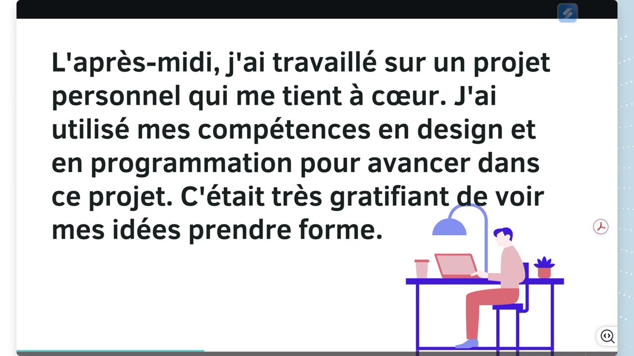 Learn French Conjugaison | Raconter une histoire simple | Le Présent et le Passé Composé | 