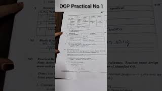 Object Oriented Programming Practical 1 MSBTE Lab Manual Writing #shorts
