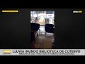 Lluvia inundó biblioteca de Cutervo recién inaugurada