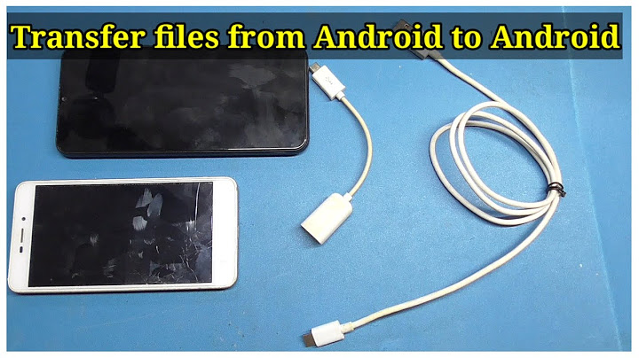 How to transfer files from android to android via usb