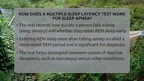 How Does A Multiple Sleep Latency Test Work For Sleep Apnea? - Sleep Apnea Support Network