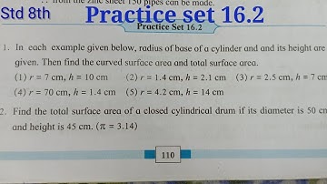 Practice set 16.2 class 8