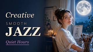 Art Studio Jazz 🌙 Soft Female Vocals & Calm Smooth Jazz for Painting and Creative Nights screenshot 4