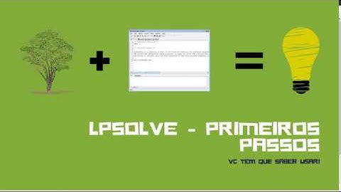 Utilizando pela primeira vez o LPSolve