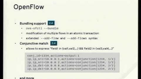 New Features in Open vSwitch [Jiri Benc]
