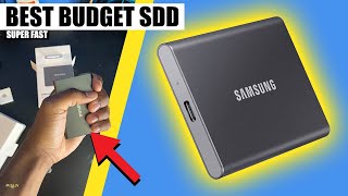 samsung t7 portable ssd unbox   setup: super fast!