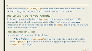 Catching props Data on Component Change in Vue JS