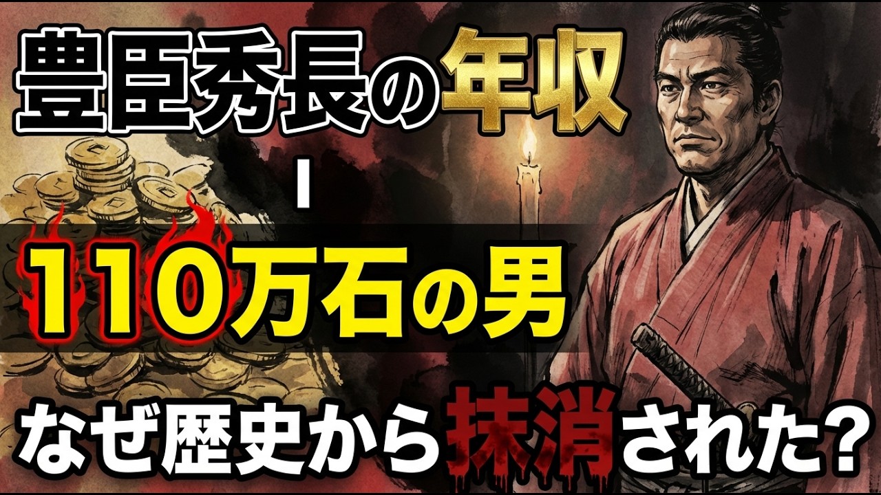 【戦国時代】豊臣秀長の年収｜110万石の男はなぜ歴史から消されたのか #豊臣秀長 #戦国時代 #歴史解説 #豊臣兄弟 #年収