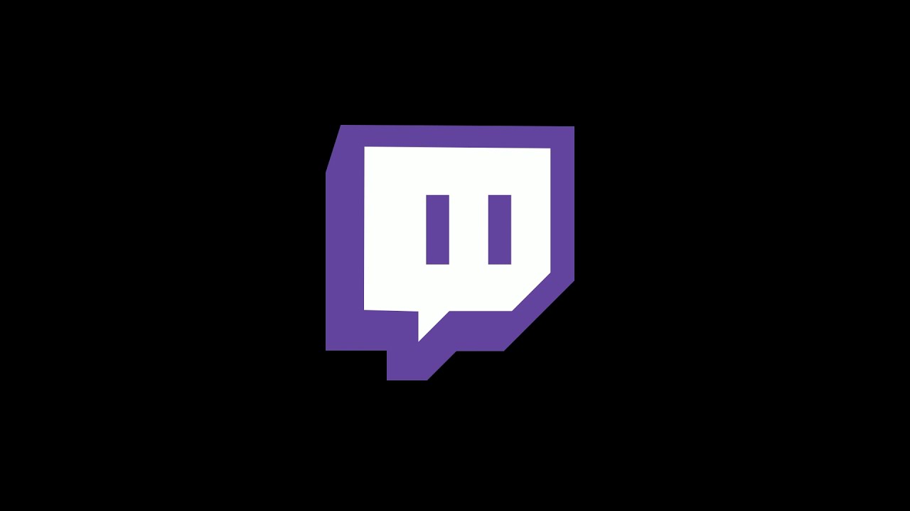 black twitch logo